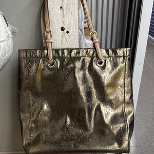 Michael Kors Gold Tote Bag